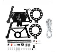 Kit de práctica de soldadura de luz fluida para enseñar principios de diseño de circuitos e integración de componentes (B)