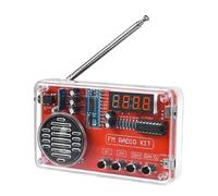 Kit de práctica de soldadura - Radio portátil FM 87-108MHz con pantalla LED y toma de auriculares - kits electrónicos para adultos, para camping, uso doméstico, exterior, vehículo, marina, camión,