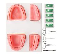Kit De Práctica De Sutura Dental, Kit De Sutura Oral Para Entrenamiento De Sutura Médica Dental Que Incluye Alicates, Kit De Disección Pinzas Y 4 Almohadillas De Sutura Diferentes Para Dentista