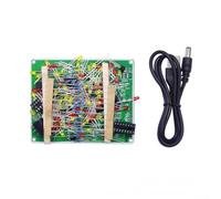 Kit de práctica electrónica práctica con NE555 y CD4017 ICS con 33 LED rojos y 40 LED amarillos que crean un efecto de luz fluida en PCB FR 4