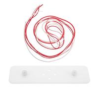 Kit de Práctica para Hacer Lazos, Tablero Blanco de Plástico | Entrenador Modular para Estudiantes de Medicina, Cordón Bicolor Incluido, Uso en Aula y Laboratorio