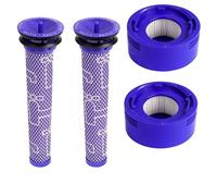 Kit de prefiltros y posfiltros, compatible con Dyson V7 y V8 Absolute Animal, repuesto de filtro for aspiradora inalámbrica.(2set)