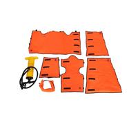 Kit de primeros auxilios con férula de aire, férula de inmovilización de fractura ósea al vacío de emergencia con múltiples combinaciones inflables de PVC con bomba, se puede radiografiar, botiquín