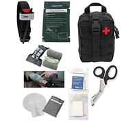 Kit de primeros auxilios de emergencia IFAK con torniquete, vendaje israelí de 15,2 y 10,16 cm, sello de pecho, guaze comprimido, tijeras de trauma: vendedor del Reino Unido