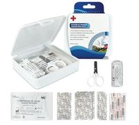 Kit de Primeros Auxilios de Viaje 30 Piezas - Mini Botiquín First Aid Kit Tamaño de Bolsillo para Viajar, Acampadas, Montaña, Supervivencia, Coche