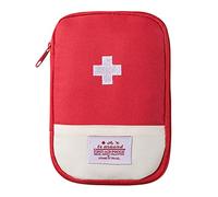 Kit De Primeros Auxilios De Viaje Portátil, Mini Bolsa Médica, Mini Vacío Botiquín de Primeros Auxilios, Bolsa De Medicina Portátil, Portátil Bolsa Médica Vacía, Bolsa Médica Vacio Rojo