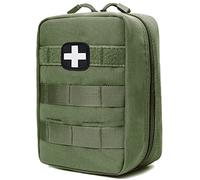 Kit de primeros auxilios EMT Medical IFAK, bolsa táctica Molle de emergencia para camping, hogar, coche, senderismo, caza (verde oliva)