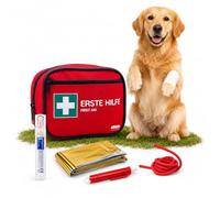 Kit de primeros auxilios para perro y gato, 23 piezas, con instrucciones de primeros auxilios para emergencias, botiquín de viaje, primeros auxilios para perros y gatos