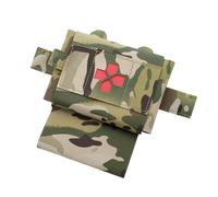 Kit de Primeros Auxilios Táctico de Despliegue Rápido - Bolsa Médica Micro Compacta, Kit de Traumatología Cinturón Compacto MOLLE para Senderismo y Viajes al Aire Libre(CP)