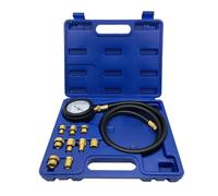 Kit de probador de compresión de cilindros, herramienta de probador de presión de | Conjunto de medidores de presión de del motor | Probador de cilindros automotrices de doble escala, mangueras de lar