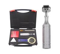 Kit de probador de escotilla cruzada con lupa, mango y cinta, cuchillas de 1 mm/2 mm/3 mm, trazador profesional de película de pintura para pruebas de superficie de pintura, revestimientos y acabados