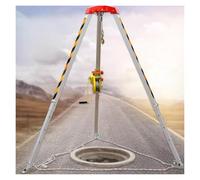 Kit de protección contra caídas de aluminio, sistema de rescate de trípode para espacios reducidos, dispositivo de seguridad para rescate elevado, pozos profundos, acantilados, equipo de uso de