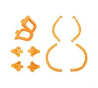 Kit de protección contra impactos con cubierta resistente a los arañazos y trípode plegable para mejorar la altura diseñado para DJI NEO 2 para soportar un funcionamiento estable (naranja)