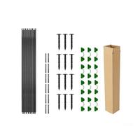 Kit de protección de plantas de aros de jardín con varillas de fibra de vidrio y conectores para un fácil montaje de camas elevadas y soportes de túnel para proteger las plantas de los elementos