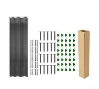 Kit de protección de plantas de aros de jardín con varillas de fibra de vidrio y conectores para un fácil montaje de camas elevadas y soportes de túnel para proteger las plantas de los elementos
