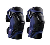 Kit De Protección para Motociclistas - Rodilleras Y Coderas con Certificación CE Y Guantes, Equipo De Seguridad 3 En 1 para Motocross, Todoterreno, Turismo Y Conducción Diaria,Blue 2-Knee Pads