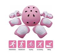 Kit de protección para niños con rodillos, casco de bicicleta infantil, rodilleras, coderas y muñequeras
