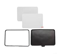 Kit de protector de pantalla de vidrio templado compatible con 2 fundas resistentes a salpicaduras y polvo, protector de silicona y marco para cocina