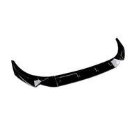 Kit de protector divisor de difusor inferior negro brillante con apariencia de fibra de carbono para alerón de parachoques delantero compatible con A4 S4 B9 5 Sline 2020 2024(Glossy Black)