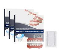 Kit de prótesis dentales completo personalizado avanzado, kit de prótesis dentales, kit de rebase de silicona, kit de prótesis dentales de silicona, suave y cómodo. (3pcs)