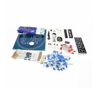 Kit de proyecto de soldadura de reloj electrónico para uso curricular STEM y práctica individual de construcción de circuitos aficionados (rojo)