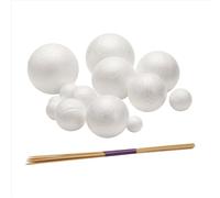 Kit de proyecto del sistema solar, PlanetModel Crafts, 14 esferas de poliestireno de varios tamaños para proyectos científicos escolares.