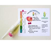 Kit de prueba de acidez valorable de melocotón/cereza dulce, 0,24 - 0,94 g/100 ml de ácido málico [10 pruebas]