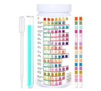 Kit de prueba de agua para el hogar, tiras de prueba de agua 16 en 1 para piscinas, agua potable, acuarios y aguas residuales industriales (50 piezas)