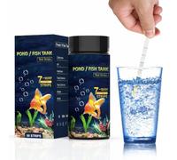 Kit de prueba de agua para peceras, tiras de prueba de piscina, tiras de prueba para peceras, ph, alcalinidad, cloro, carbonato, prueba de dureza