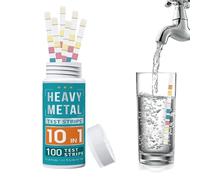 Kit De Prueba De Agua - PET 100 Piezas Tubo 30 S Lectura Rápida | Kit De Prueba De Agua Potable Con Detección Multiparámetros, Uso Doméstico, Uso En Piscina | Probador De Calidad De