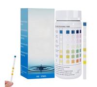 Kit de prueba de agua salada, probador de sal para piscina, 100 tiras Kit de prueba rápido y preciso para acuario de agua dulce para dureza, nitrato, nitrito, cloro, tiras de de multipará