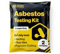 Kit de prueba de amianto, prueba de solo muestra, 72 horas (3 días hábiles) NVLAP resultado de laboratorio con tarifa de prueba de laboratorio incluida. (2 muestras)