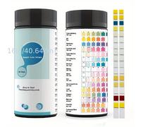 Kit de prueba de calidad del agua potable para el hogar 16 en 1 - 100 tiras adecuadas para piscinas, acuarios, spas, grifos y agua de - Pruebas para pH, plomo, , cloro, hierro, cobre y más
