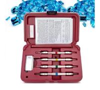 Kit de prueba de dureza Mohs de doble cabezal (4 piezas), púas de dureza Mohs, comprobador de rayado, nivel de dureza 2-9 para identificación de minerales industriales, gemas y joyas de jade.