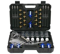 Kit de prueba de fugas diésel para inyectores de riel común, probador de fugas diésel de 6 cilindros, equipado con 24 adaptadores, compatible con motores diésel Bosch, Siemens, Delphi y Denso
