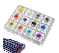 Kit de prueba de interruptor: placa de eje mecánico del teclado, herramienta de probador de teclas portátiles | Plataforma de evaluación de retroalimentación táctil, probador de interruptores mecánico