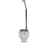 Kit de prueba de lodos, copa de flujo de viscosímetro portátil de acero inoxidable, copa de viscosidad de inmersión DIN con volumen de copa 100 ± 1 ml, diámetro de boquilla de flujo 4/6 mm(4mm)