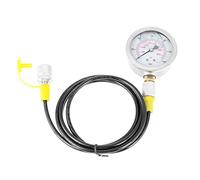 Kit de prueba de manguera hidráulica, acoplamiento de puntos M16 x 2-BSP1/4 + 0~600BAR/8500PSI Gauge + Manguera