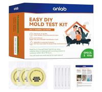 Kit de prueba de moho anlab™ para el hogar - Detector de moho casero para hacerlo tú mismo | Prueba del sistema HVAC | Superficies del hogar | Kit de prueba de calidad del aire interior - Incluye guía
