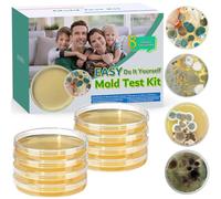 Kit de prueba de moho con 8 pruebas individuales, kit de prueba de moho para el hogar, incluye guía detallada de identificación de moldes, detector de moho rápido y fiable para el hogar