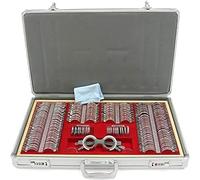 Kit de prueba de optometría - Juego óptico de marco de ojos de 266 piezas para pruebas de visión, incluye marco de metal y caja de aluminio