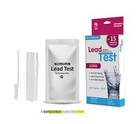 Kit de prueba de plomo - Control de calidad del agua en el hogar, detección de alta precisión, pruebas de bricolaje seguras | Análisis de agua del pozo del grifo con resultados rápidos, uso