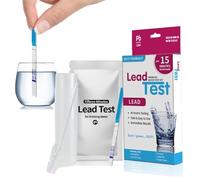 Kit De Prueba De Plomo - Kits De Prueba De Agua Para Agua Potable | Kit De Pruebas De Aguas Potable Con Tira De Plomo, Pipeta Cuentagotas Para Acuario, Piscina, Pozo Y Aguas Del Grifo