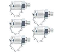 Kit de Prueba de Presión Hidráulica de 5 Piezas, Acoplamiento de Probador Hidráulico de Enlace Roscado, Adaptador de Prueba Hidráulica para Maquinaria de Construcción de Excavadoras(M10*1)