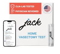 Kit de prueba de vasectomía Jack en el hogar - Resultados precisos del laboratorio certificado CLIA en pocos días | Médico privado y seguro revisó los resultados de las pruebas posteriores a la