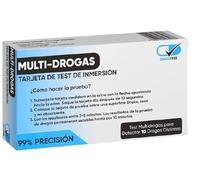 Kit de Prueba Rápido detecta 10 tipos de drogas, Multidrogas, Test de Detección en Orina para Adultos - Incluye Tarjeta de Inmersión e Instrucciones