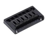 Kit de Puente de Guitarra Eléctrico Latón a Través del Cuerpo para Guitarras Estilo ST/TL para Músico Aleación Zinc y Latón (BLACK)