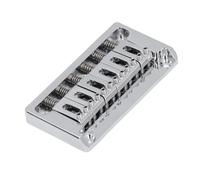 Kit de Puente de Guitarra Eléctrico Latón a Través del Cuerpo para Guitarras Estilo ST/TL para Músico Aleación Zinc y Latón (Cromo)