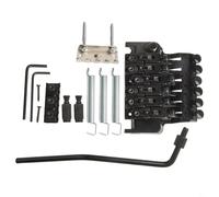 Kit de puente de trémolo para guitarras eléctricas, función de bloqueo doble, estilo Floyd Rose, todas las piezas necesarias para una instalación sencilla (negro)