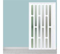Kit de puerta corredera plegable con vidrio acrílico esmerilado y asas, divisor de habitación que ahorra espacio para una mayor privacidad